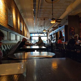 a woman sitting at a table