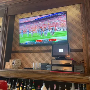 Watching Browns game with the kids