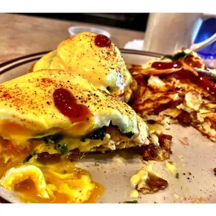 EggsFlorentine.Mac&apos;s Restaurant (SCumberland Ave/W Higgins Rd)Park Ridge IL Small Busy Breakfast &amp; Lunch Place.Simple Great Food!Cash Only!