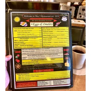 Menu Mac&apos;s Restaurant (s Cumberland Ave/W Higgins Rd)Park Ridge IL Small Busy Breakfast &amp; Lunch Place. Simple Great Food!Cash Only!