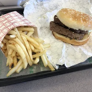 Double Mac combo, make sure to say if you want cheese