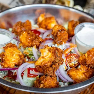a bowl of food