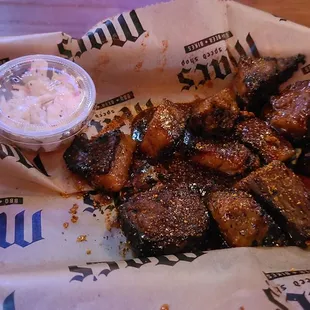 Burnt ends.