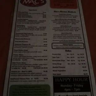 The great menu