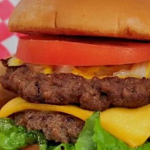 Cheeseburger and fries