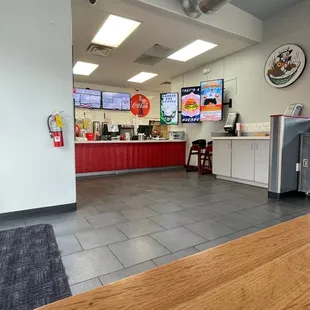 Panoramic view of counter