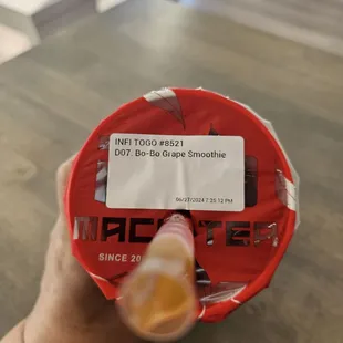 Bo-Bo Grape Smoothie (takeout)