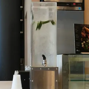 PICTURE SHOT OF I LOVE THAT CUCUMBER WATER!!! AND THE WINE BAR INSIDE DOWNTOWN SAN FRANCISCO CA USA ISNT CLOSED WHAT SO EVER YELPERS!!!