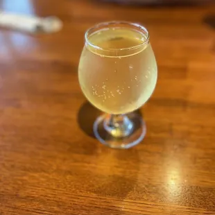 Pear cider from Kekionga Craft Company.