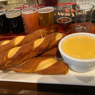 Pretzels with Beer Cheese Bisque