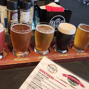 Flight of 6. A bit of range.