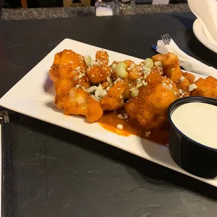 Buffalo Cauliflower Bites