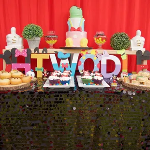 a mickey mouse themed birthday party