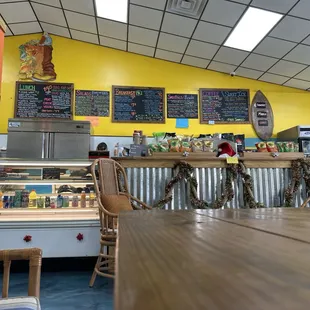 the interior of the restaurant