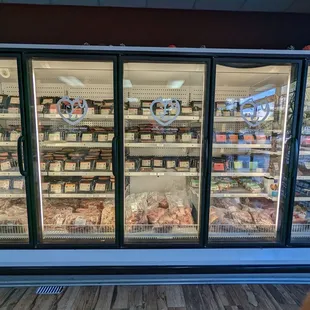 Frozen pet food grade meat products