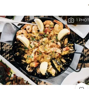 a pan of food