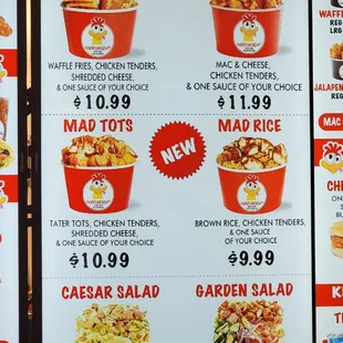 Menu as of 12/5/2023