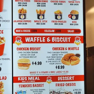 Menu as of 12/5/2023