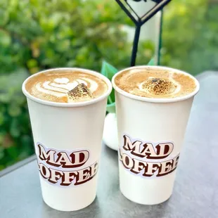 Roasty Toasty Latte - Toasted marshmallow latte made from real marshmallow and topped with a torched marshmallow