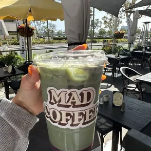 Blueberry Matcha Latte