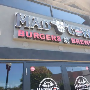 the front of the restaurant