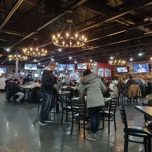 Restaurant dining room.