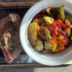 steak, food