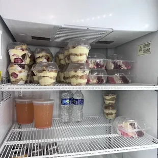 Strawberry Shortcake one left and red velvet/cheesecake/strawberry cake layer cake! DELICIOUS