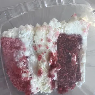 Red velvet/cheesecake/strawberry cake. Soooo dang good.