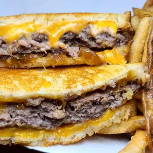Mad Dash version of a patty melt.