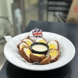 Scotch eggs because...scotch eggs are the bomb!