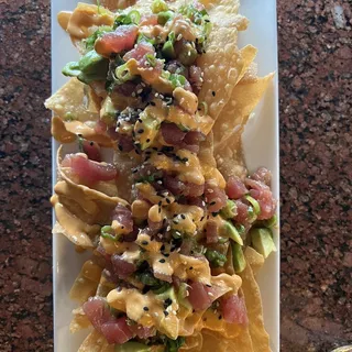 Ahi Nachos