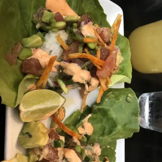Ahi Poke Lettuce Cups