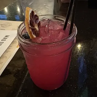 Blueberry lemonade cocktail, so good.