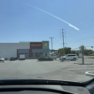 Driving up to it...