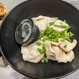 The OG boiled dumplings. Has a light refreshing flavor because they add a bit of citrus lemon juice!