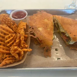Waffle Cut Sweet Potato Fries