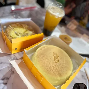 Japanese cheesecake &amp; cheese tart