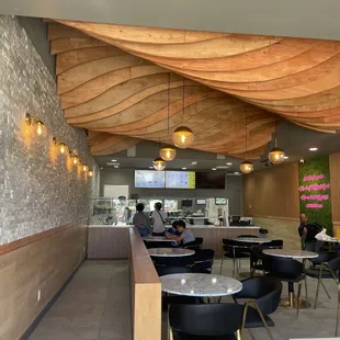 the interior of a restaurant