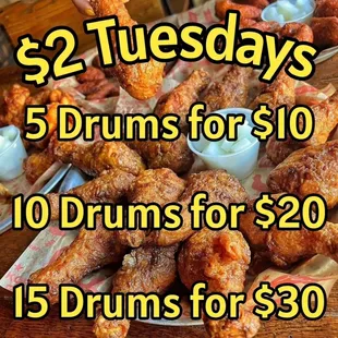 chicken wings and fried chicken