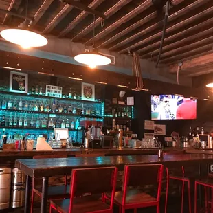 Inside by the bar
