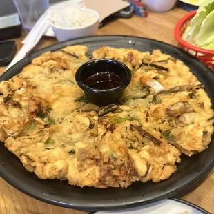 Seafood pancake