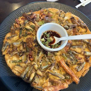 Seafood pancake