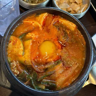 Kimchi tofu soup