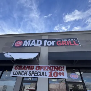 the front of a restaurant