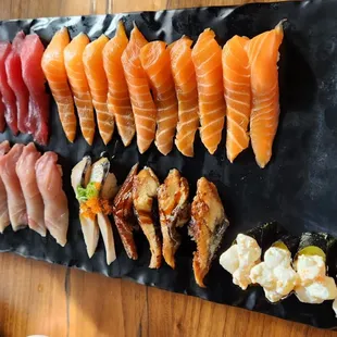 sashimi, sushi and sashimi, food, sushi