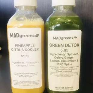 PINEAPPLE CITRUS COOLER JUICE &amp; GREEN DETOX