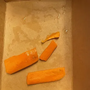 Carrot slices in the kids Awesome Box