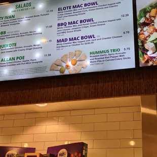BBQ Mac Bowl menu