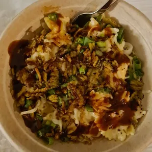 BBQ Mac and Cheese Bowl made vegetarian
